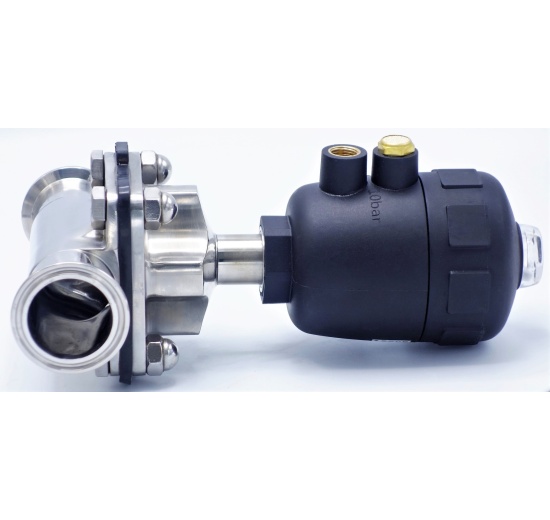 Vanne pneumatique, membrane, Clamp type C-C | DN40 (K50.5)