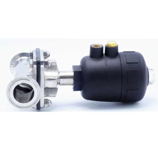 Vanne pneumatique, membrane, Clamp type C-C