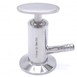 Vanne prise d’échantillon en inox, raccordement clamp