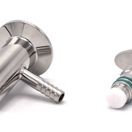 Vanne prise d’échantillon en inox, raccordement clamp