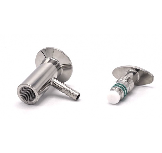 Vanne prise d’échantillon en inox, raccordement clamp