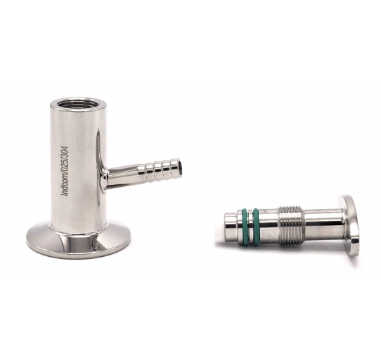 Vanne prise d’échantillon en inox, raccordement clamp