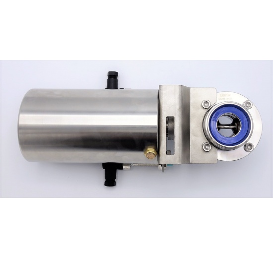 Vannes papillon actionneur pneumatiques, filetage type G-G | DN25