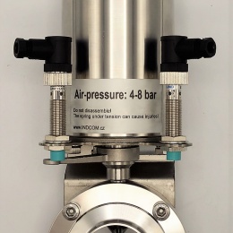 Vannes papillon de soudage type S-S, l´actionneur pneumatiques | DN50