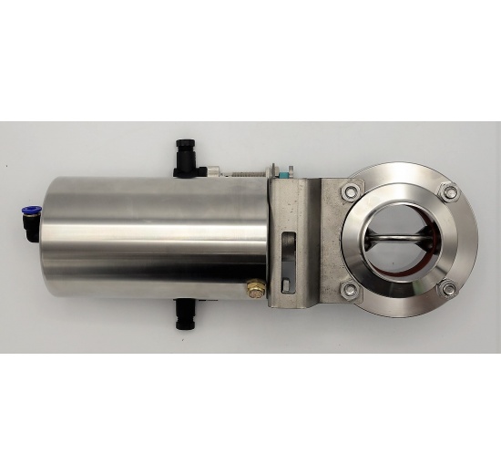 Vannes papillon de soudage type S-S, l´actionneur pneumatiques | DN50