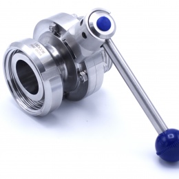 Vannes papillon DIN avec raccord DIN 11851 complet| DN15-DN65