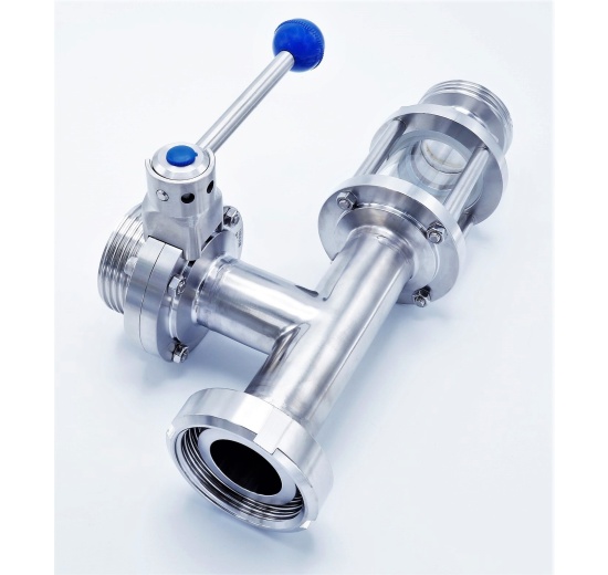 Vannes papillon DIN mâle/soudées (type G-S), en inox | DN20