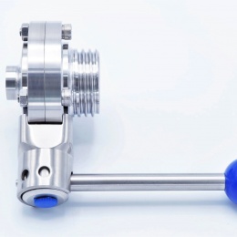 Vannes papillon DIN mâle/soudées (type G-S), en inox