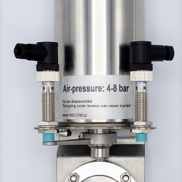 vannes papillon pneumatiques en inox CLAMP DN20