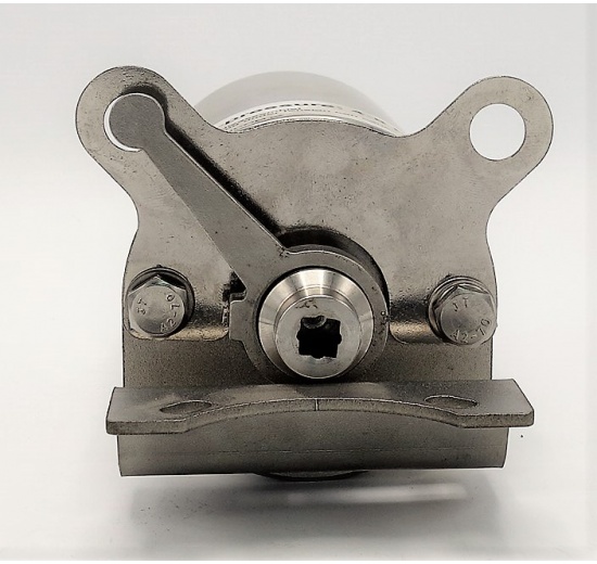 Vannes papillon pneumatiques, en inox, CLAMP